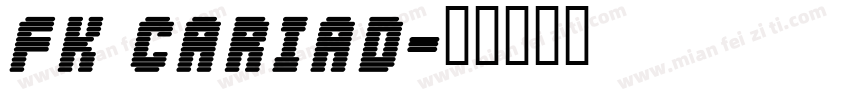 FK CARIAD字体转换